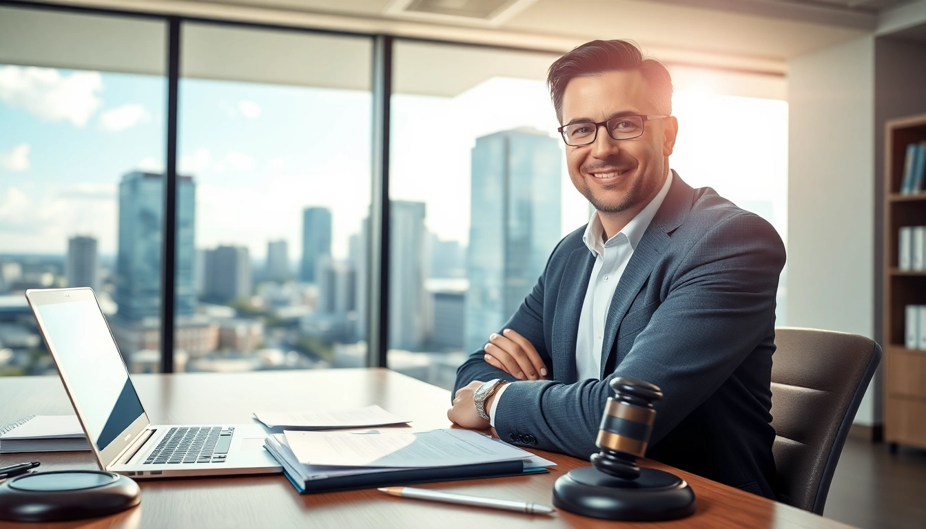 Clearwater truck accident lawyer consulting with a client in a bright office