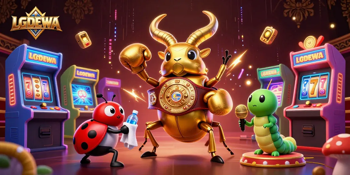 Experience the thrill with LGODEWA featuring exciting slot elements and vibrant 3D characters.