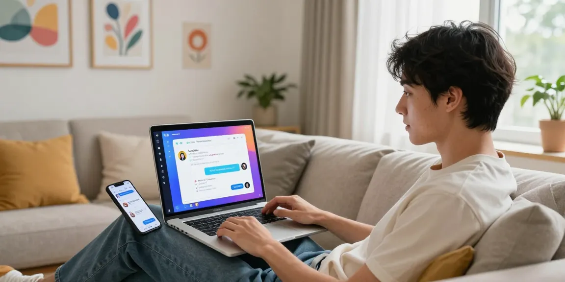 Engaging in nsfw ai chat on Crushon AI platform in a vibrant, relaxed setting.