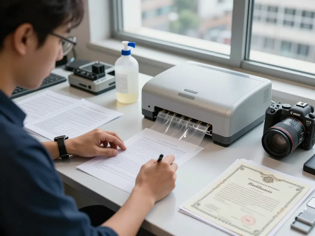 bóc ép plastic document restoration process in a professional setting ensuring safety and integrity