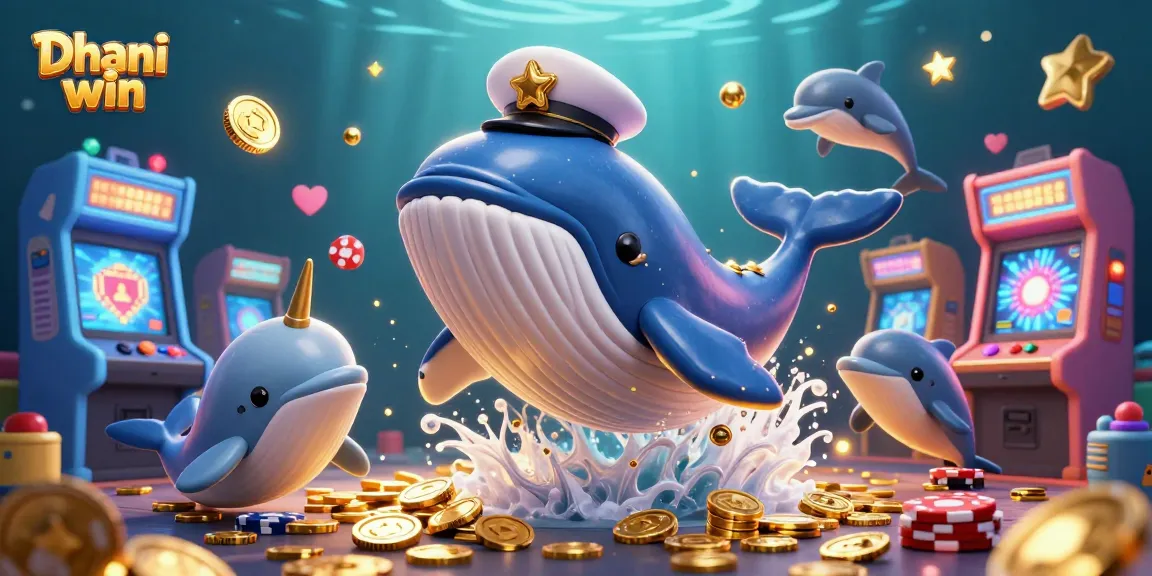 Dive into the world of Dhani win with vibrant games, featuring colorful characters and casino elements.