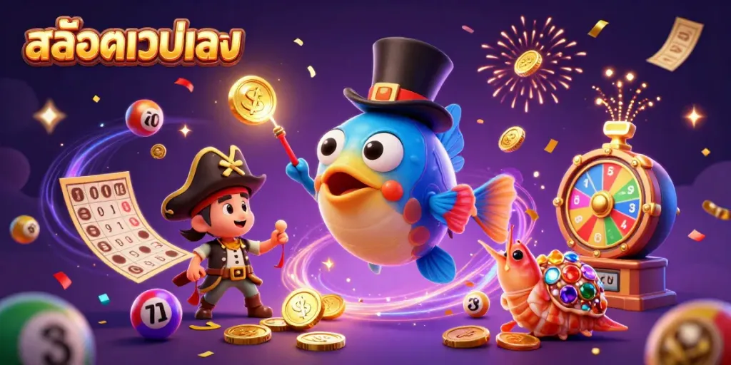 การเล่น สล็อตเว็บตรง กับแองเงอร์ฟิชในท็อปแฮตที่ดึงดูดเหรียญทองเพื่อนำโชค