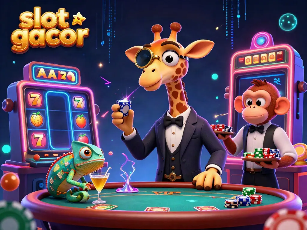 Menangkan hadiah di slot gacor dengan pemandangan kasino yang menakjubkan, lengkap dengan karakter 3D.