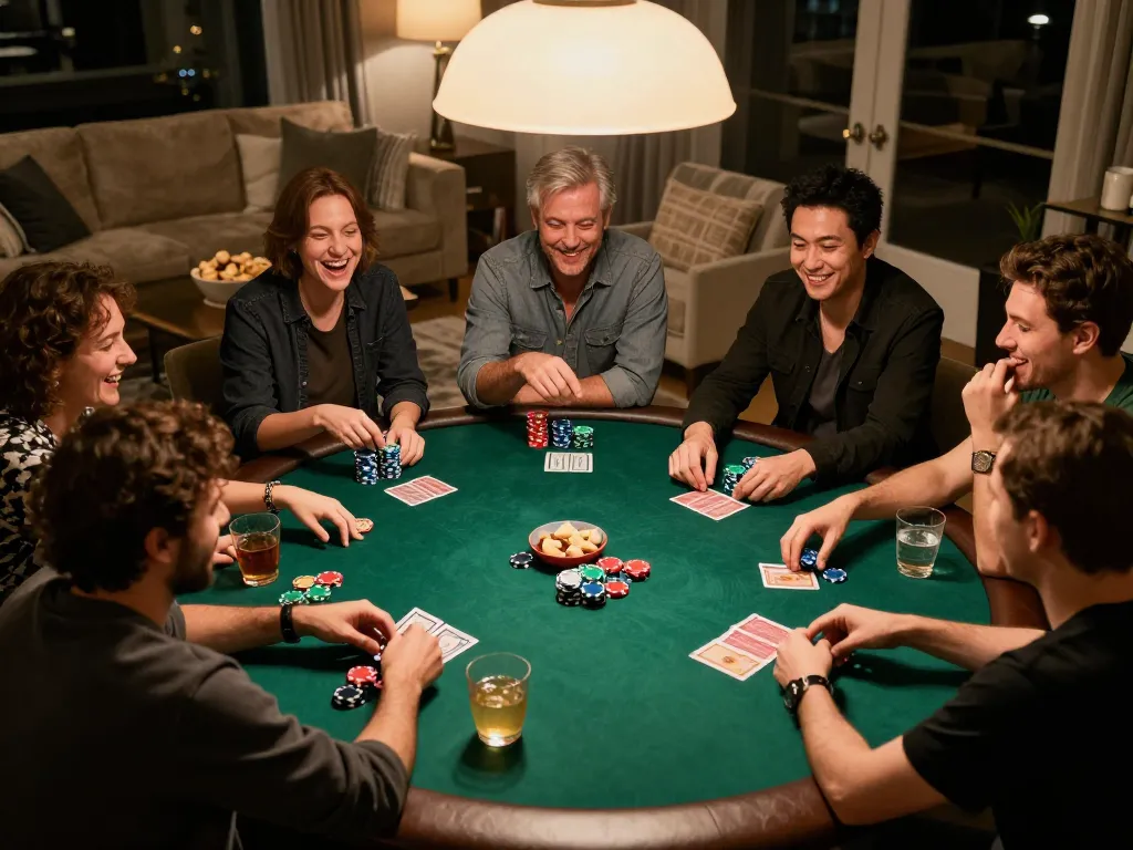 Engage with friends in a lively poker game while using dagelan4d link for online gaming strategies