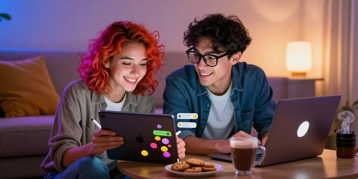 Engaging porn chat ai scene depicting animated characters having fun online, showcasing modern communication.