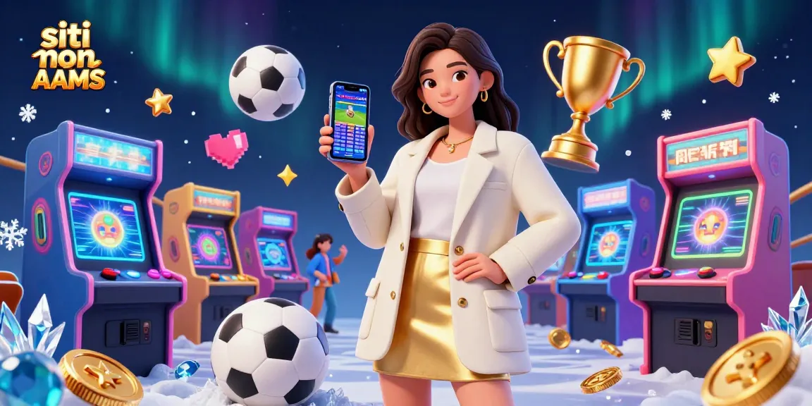 Fai scommesse su siti non AAMS con una vivace donna asiatica che mostra un'app di scommesse tra elementi coinvolgenti di casinò 3D.