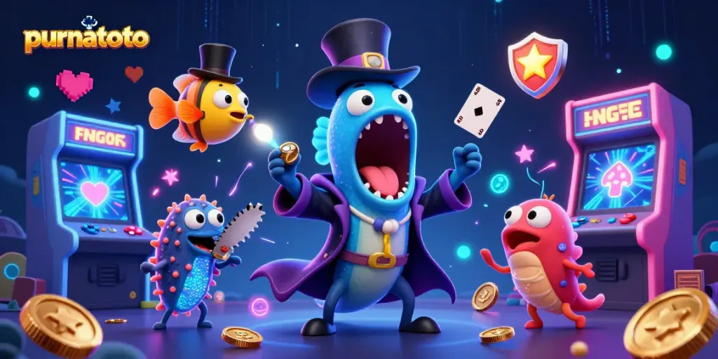 Menangkan permainan kasino purnatoto dengan ilustrasi aksi atraktif dalam dunia 3D yang dinamis.