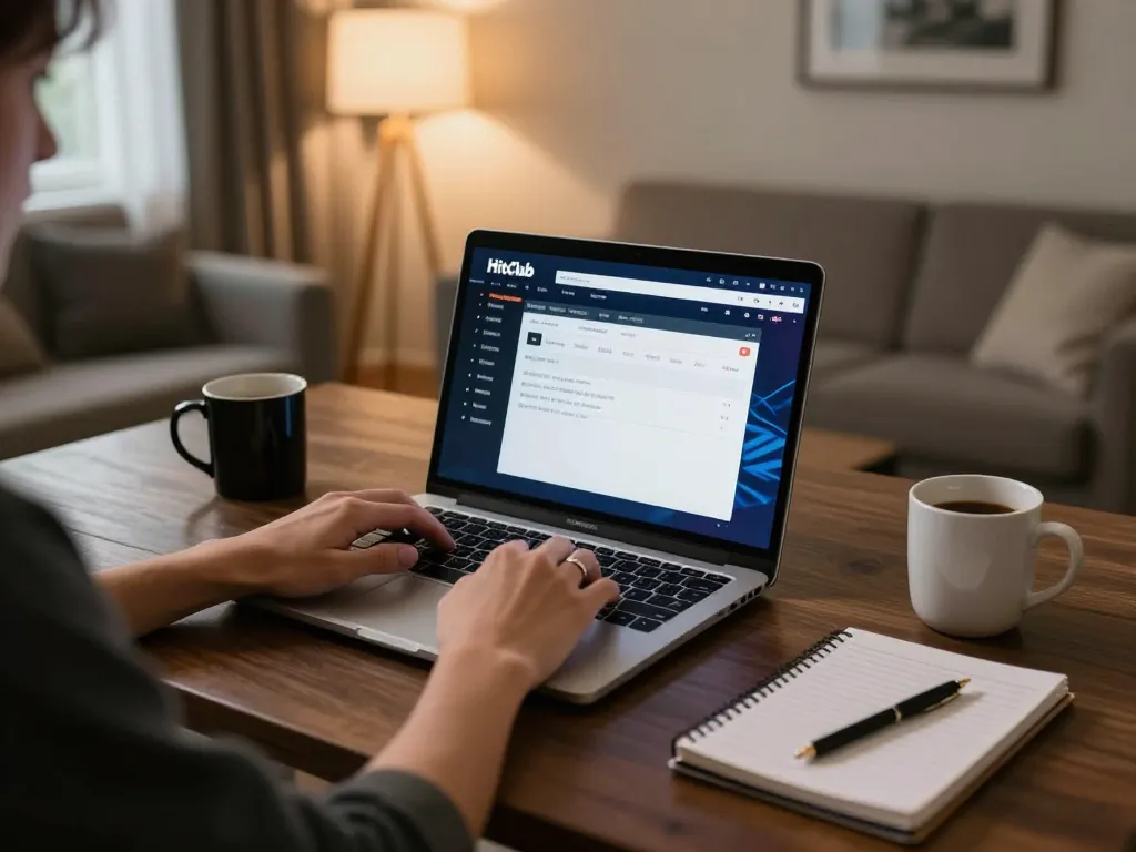 Enjoying a dynamic online experience as users tải hitclub on their laptops for engaging gameplay