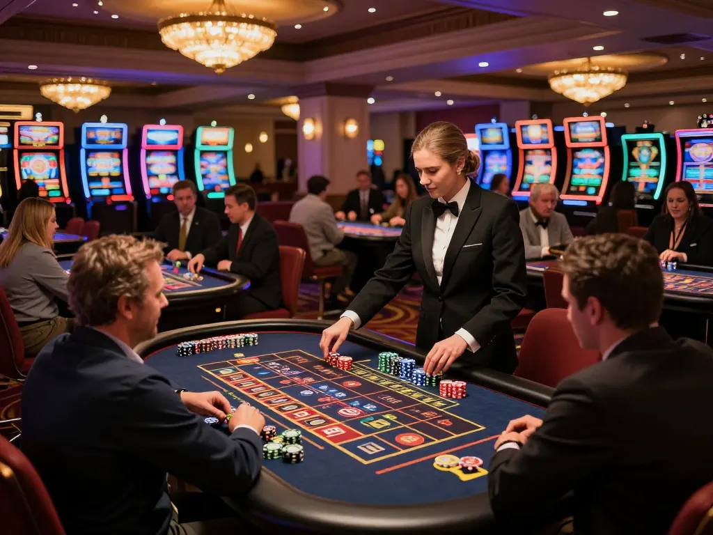 Watch as players strategize in a Houston Personal Injury Attorney-themed casino setting, experiencing the excitement of roulette.