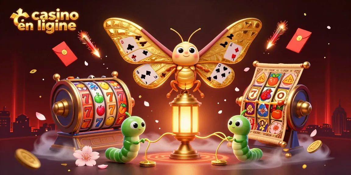Expérimentez le jeu avec cette illustration de casino en ligne riche en éléments captivants.