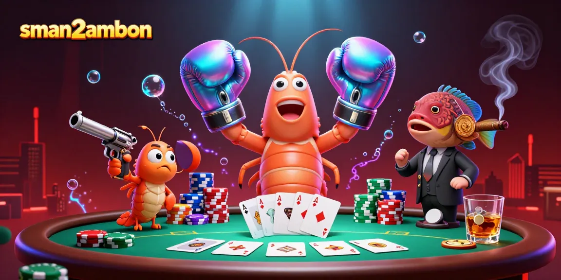 Permainan poker mengasyikkan di bawah laut dengan sman2ambon sebagai fokus utama