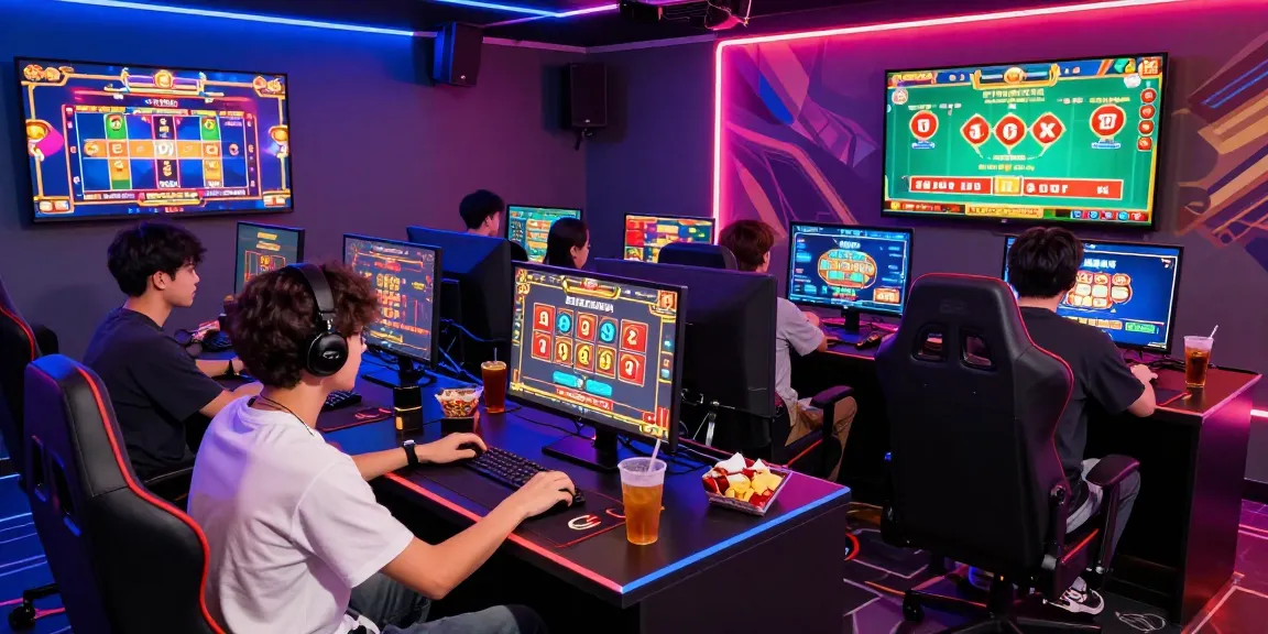 Interactive gaming experience with MBM娛樂 showcasing players enjoying live casino games in a vibrant setting.