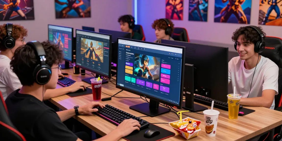 Group of gamers engaged with a safe 토토사이트, showcasing vibrant live betting session.
