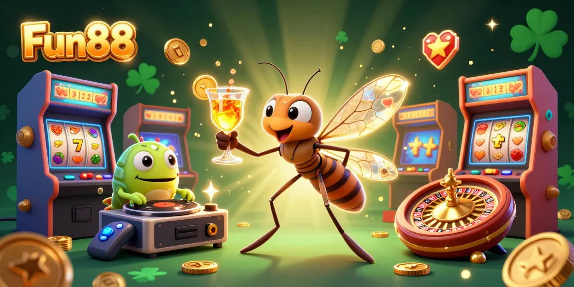 Fun88 revitalizes gaming with a vibrant scene showcasing a unique casino mascot and elements.