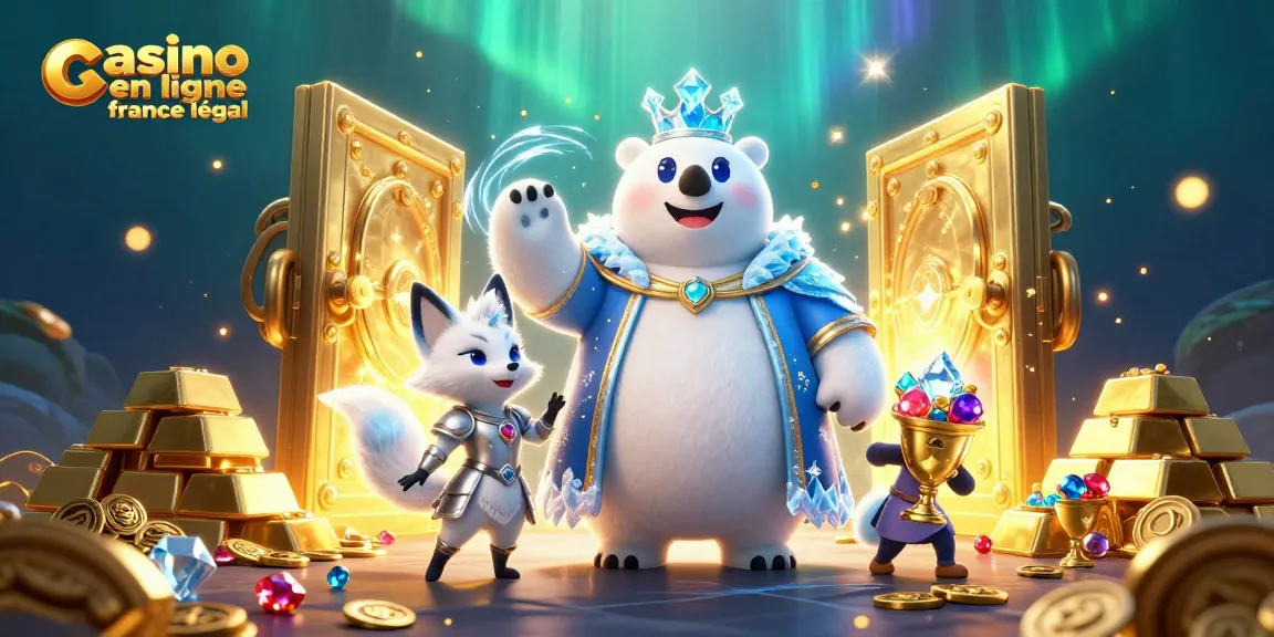 Jouer au casino en ligne France légal dans un univers fantastique captivant avec un ours polaire royal et un renard en armure