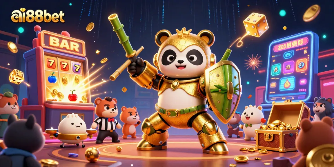 Experience thrilling gameplay with ai88bet's immersive 3D casino scene featuring dynamic elements.