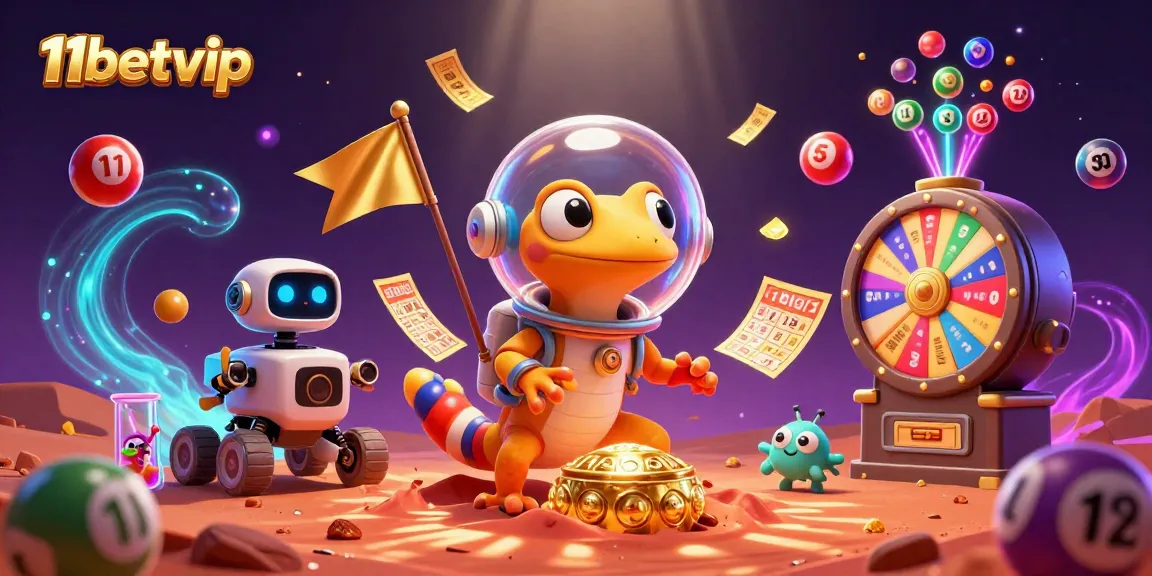 Experience the excitement of winning with 11betvip as the Martian gecko discovers a golden casino.