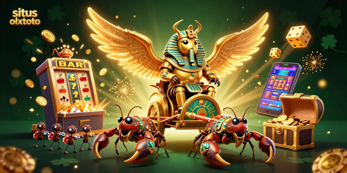 Menyaksikan situs olxtoto dengan serangan jackpot slot yang megah dan karakter unik di latar belakang yang mencolok.