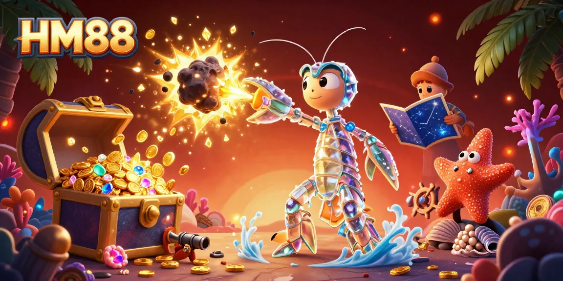 Engage in thrilling adventures with HM88's vibrant casino gaming scene filled with treasures and excitement.