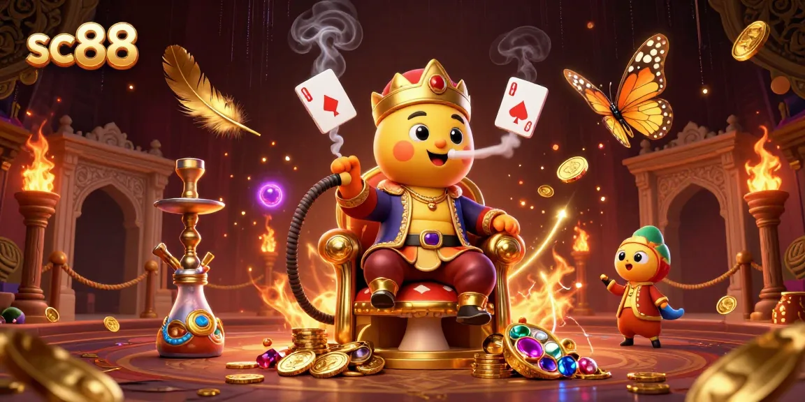 Sc88's vibrant casino scene depicts a thrilling poker game with dynamic characters and rich details.