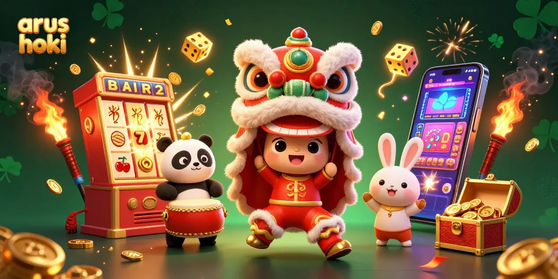 Menangkan jackpot di arus hoki dengan slot dan karakter meriah dari festival Tahun Baru Imlek.