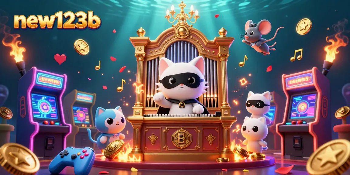 Engage in thrilling casino adventures at new123b, featuring a phantom cat with game elements.